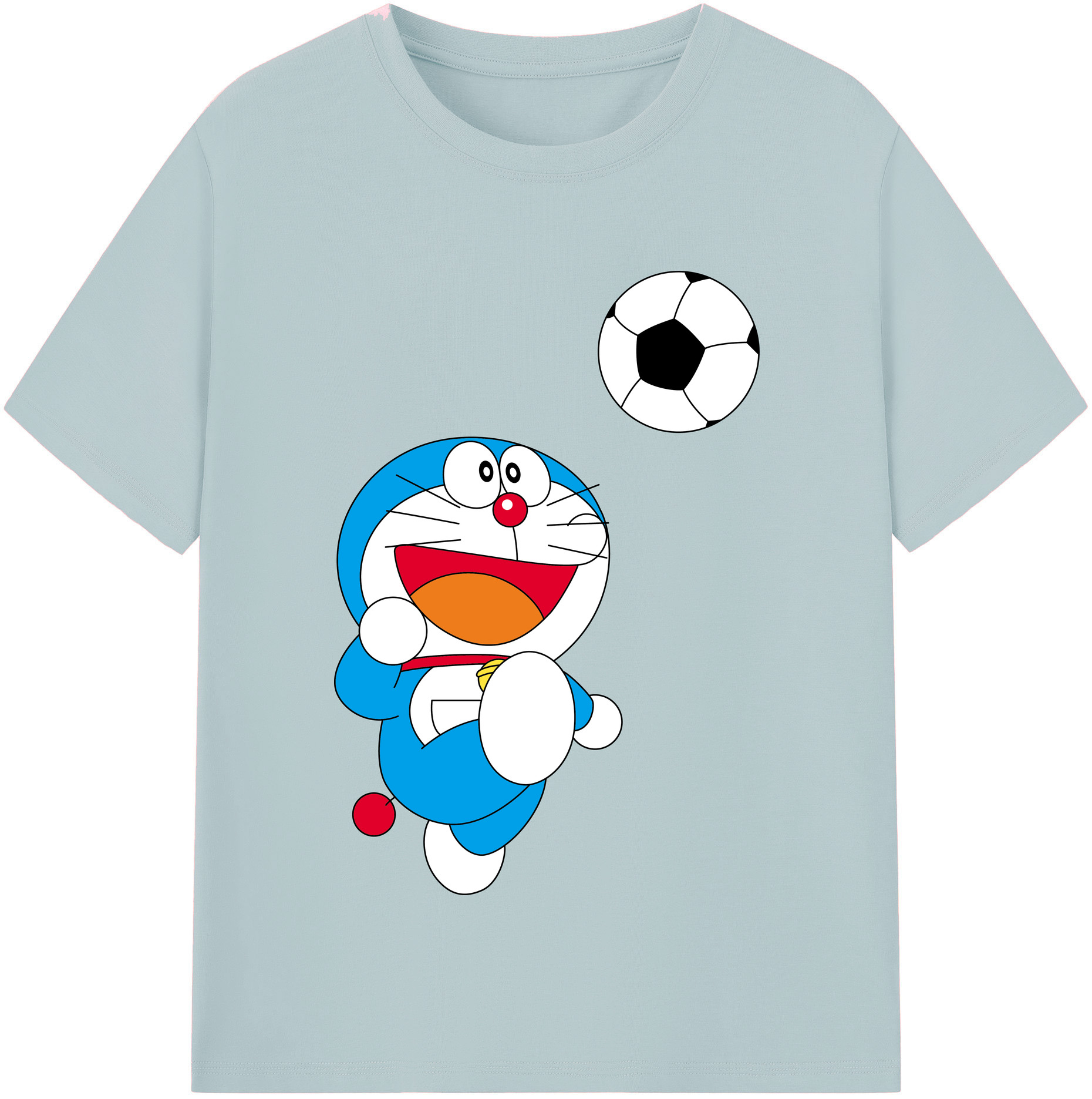 （画像用） ドラえもん Doraemon 綿100％半袖Tシャツ（フロントプリント）